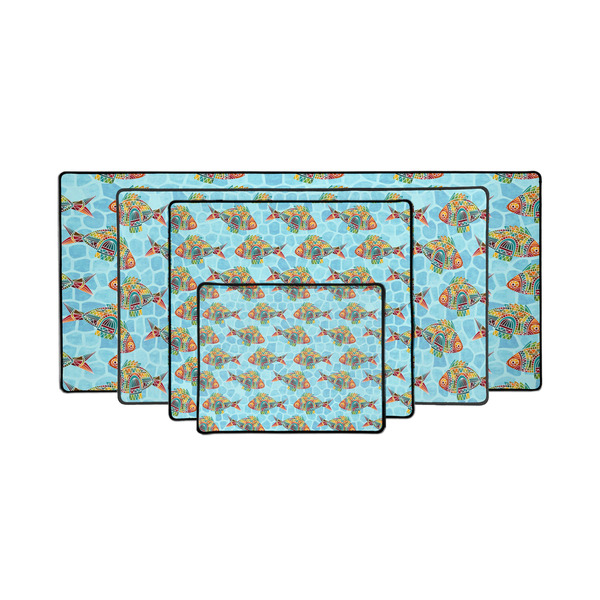 Mosaic Fish Gaming Mats - PARENT/MAIN