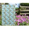 Mosaic Fish Garden Flag - Outside In Flowers