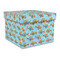 Mosaic Fish Gift Boxes with Lid - Canvas Wrapped - Large - Front/Main