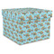 Mosaic Fish Gift Boxes with Lid - Canvas Wrapped - X-Large - Front/Main