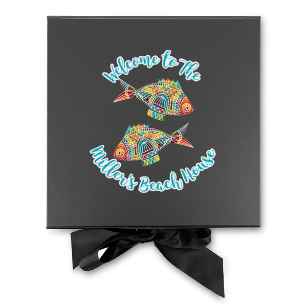 Mosaic Fish Gift Boxes with Magnetic Lid - Black - Approval