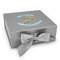 Mosaic Fish Gift Boxes with Magnetic Lid - Silver - Front