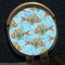 Mosaic Fish Golf Ball Marker Hat Clip - Gold - Close Up
