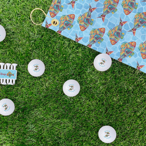 Mosaic Fish Golf Balls - Generic - Set of 12 - LIFESTYLE