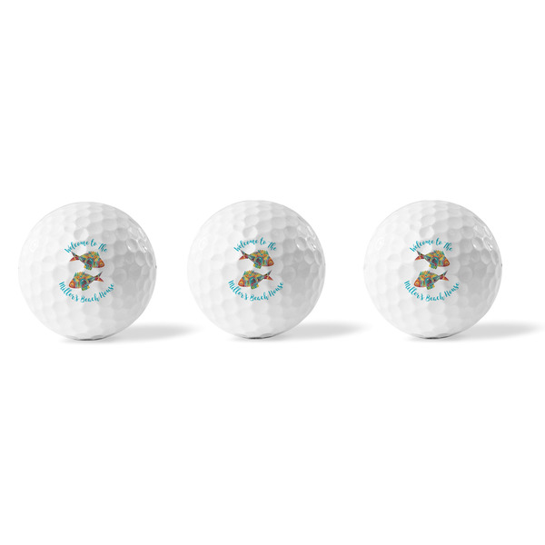 Mosaic Fish Golf Balls - Generic - Set of 3 - APPROVAL