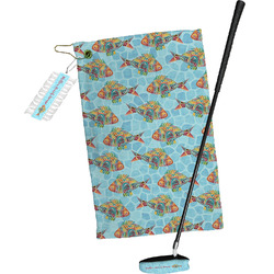 Mosaic Fish Golf Towel Gift Set