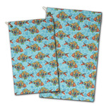Mosaic Fish Golf Towel - Poly-Cotton Blend