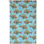 Mosaic Fish Golf Towel - Poly-Cotton Blend - Small