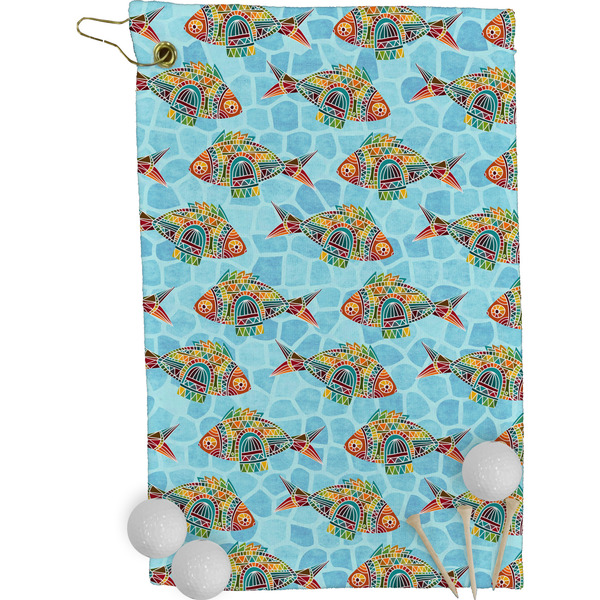 Colorful FIsh Golf Towel (Personalized)