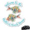 Colorful Fish Graphic Car Decal