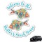 Mosaic Fish Graphic Car Decal