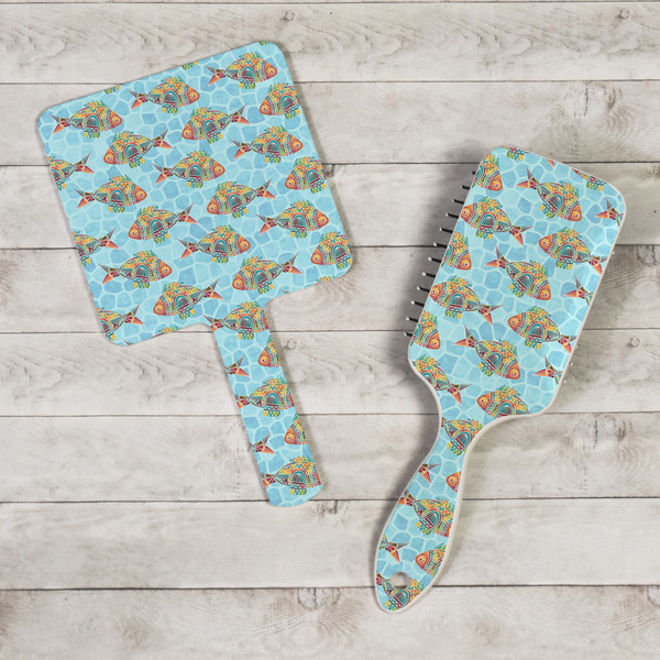 Mosaic Fish Hand Mirrors - In Context