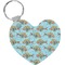 Colorful Fish Heart Keychain (Personalized)