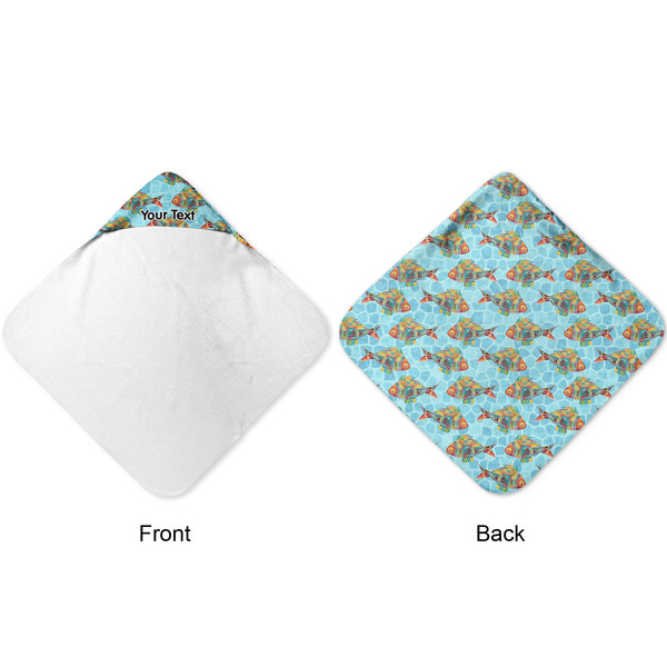 Mosaic Fish Hooded Baby Towel- Approval
