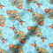 Mosaic Fish Hooded Baby Towel- Detail Close Up