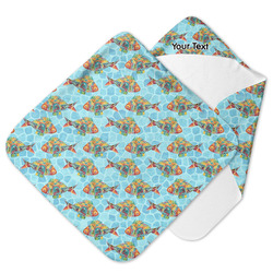 Mosaic Fish Hooded Baby Towel