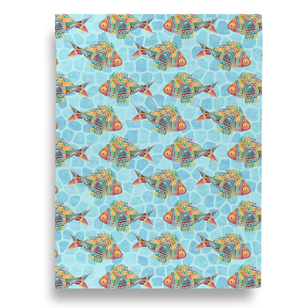 Mosaic Fish House Flags - Double Sided - FRONT