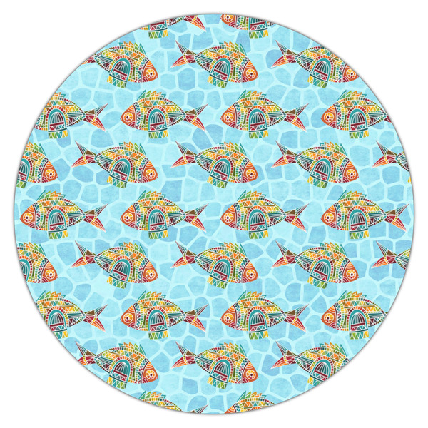 Mosaic Fish Icing Circle - Large - Single
