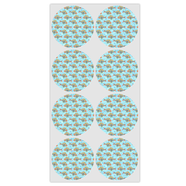 Mosaic Fish Icing Circle - Medium - Set of 8