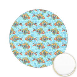 Mosaic Fish Printed Cookie Topper - 2.15"