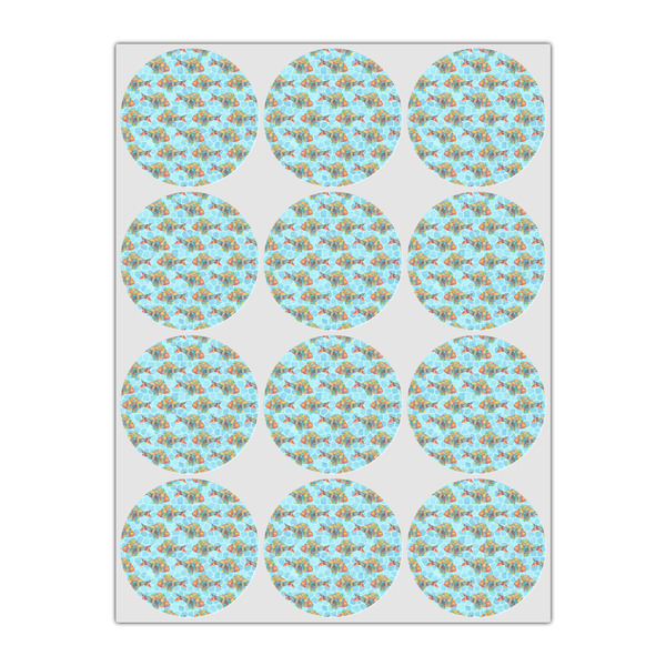 Mosaic Fish Icing Circle - Small - Set of 12