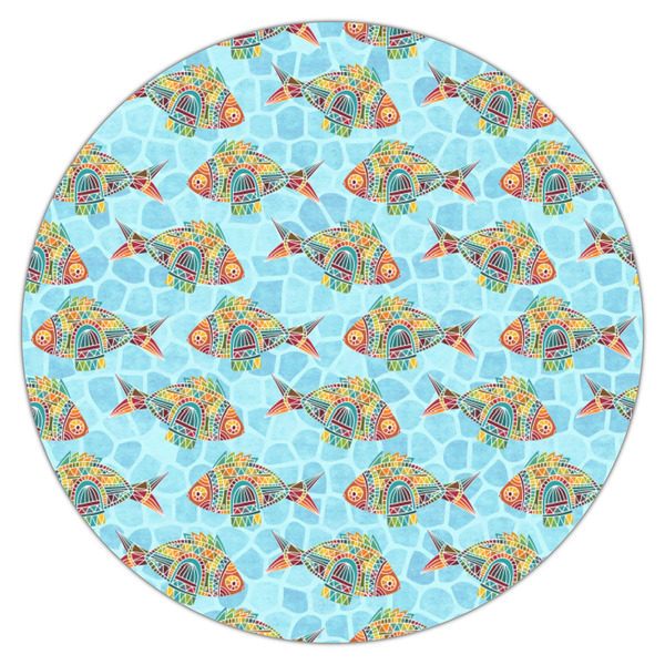 Mosaic Fish Icing Circle - Small - Single