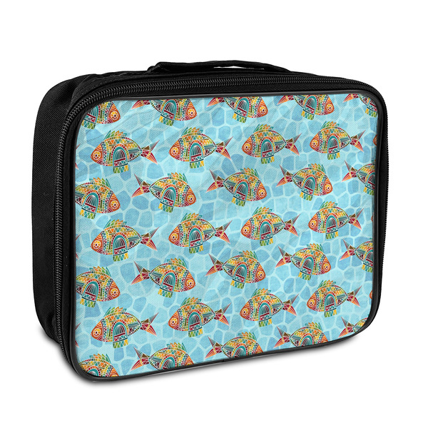 Custom Mosaic Fish Insulated Lunch Bag