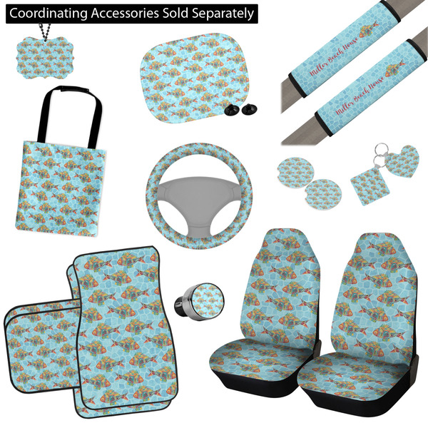 Mosaic Fish Interior Car Accessories
