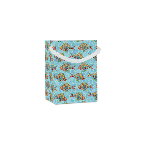 Custom Mosaic Fish Jewelry Gift Bags - Matte