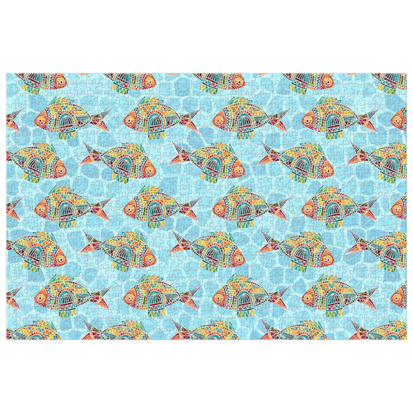 Custom Mosaic Fish Jigsaw Puzzle - 1000-piece