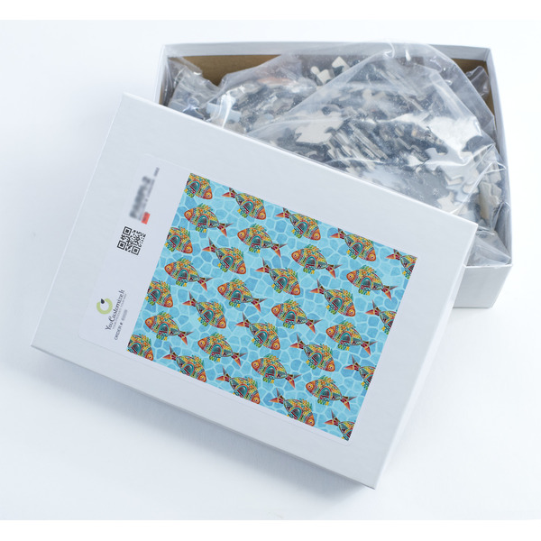 Mosaic Fish Jigsaw Puzzle 500 Piece - Box