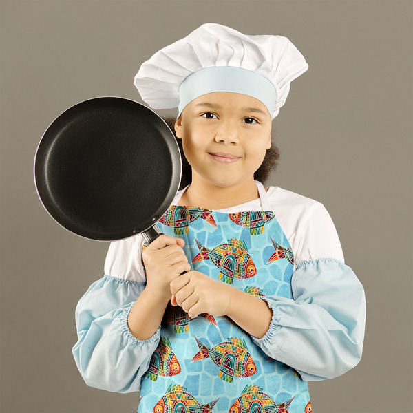 Mosaic Fish Kid's Aprons - Medium - Lifestyle