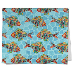 Mosaic Fish Kitchen Towel - Poly Cotton