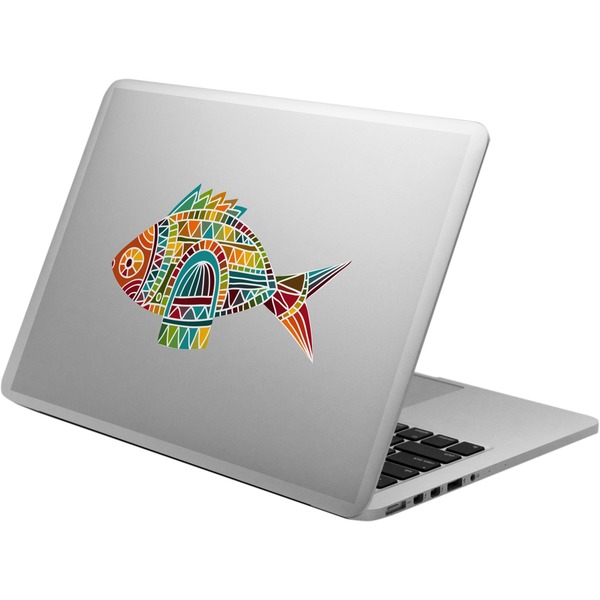 Custom Mosaic Fish Laptop Decal