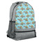 Mosaic Fish Large Backpack - Gray - Angled View