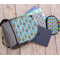 Mosaic Fish Large Backpack - Gray - With Stuff