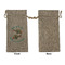 Mosaic Fish Large Burlap Gift Bags - Front Approval