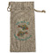 Mosaic Fish Large Burlap Gift Bag - Front
