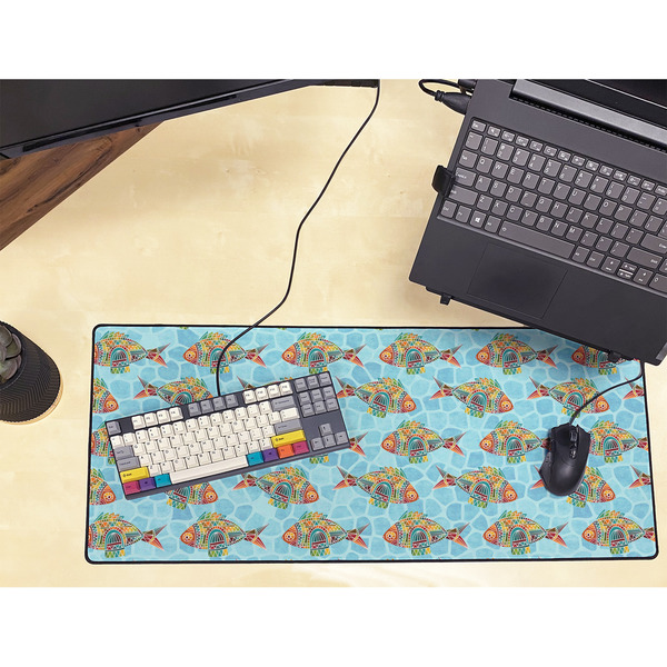 Mosaic Fish Large Gaming Mats - LIFESTYLE