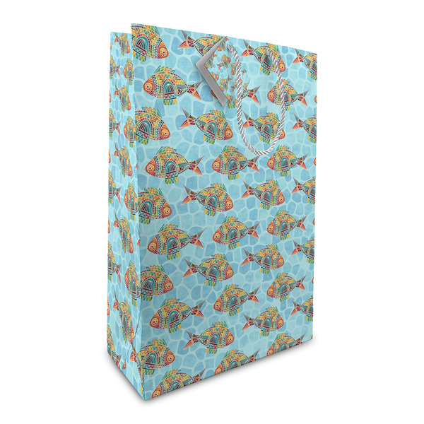 Custom Mosaic Fish Large Gift Bag