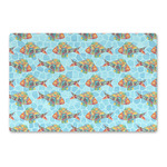 Mosaic Fish Large Rectangle Car Magnet