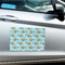 Mosaic Fish Large Rectangle Car Magnets- In Context