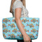 Mosaic Fish Large Rope Tote Bag - In Context View