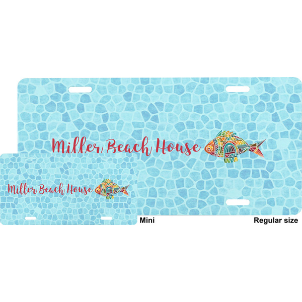 Colorful Fish License Plate (Sizes)