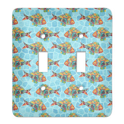 Mosaic Fish Light Switch Cover (2 Toggle Plate)
