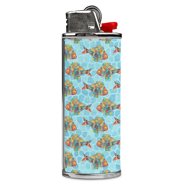 Custom Mosaic Fish Case for BIC Lighters
