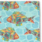 Mosaic Fish Linen Placemat - DETAIL