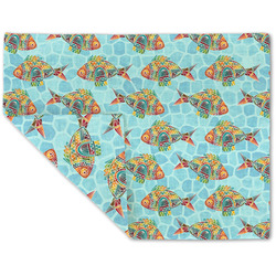Mosaic Fish Double-Sided Linen Placemat - Single