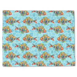 Mosaic Fish Single-Sided Linen Placemat - Single