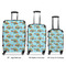 Mosaic Fish Luggage Bags all sizes - With Handle